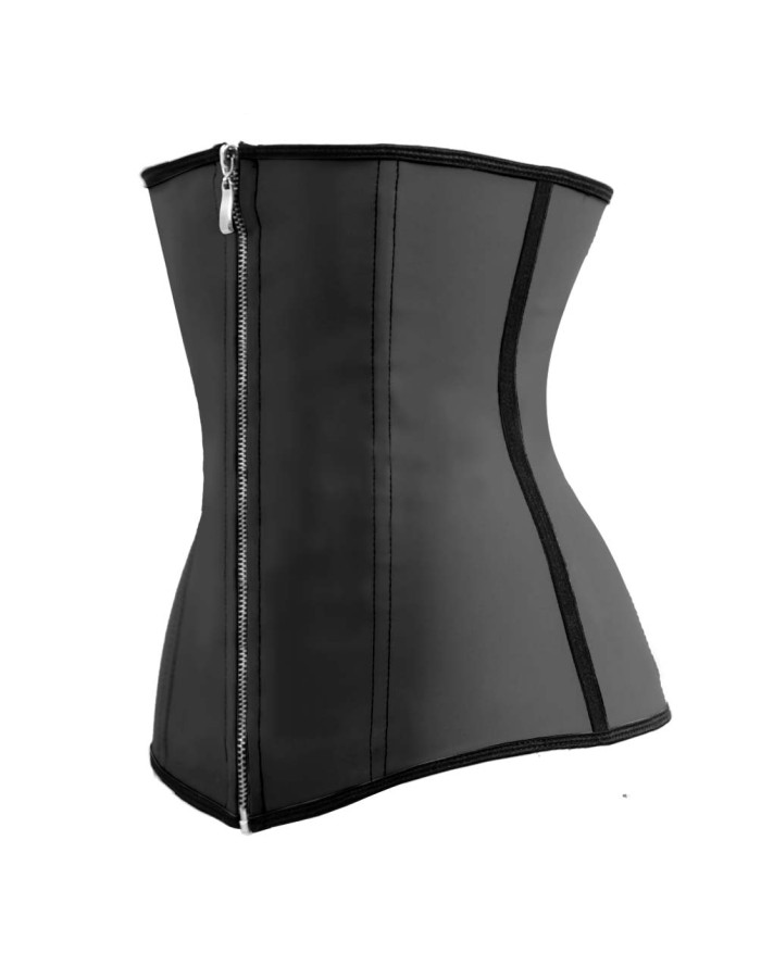 New arrival women zipper latex corsets M1303Q