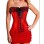 red newest corset with ruffle skirt m1807G
