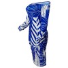 Women Long Sleeve Printed Bodycon Midi Dress m8241