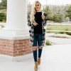 Shirt With Long Sleeve Single Breasted Plaid Flannel Women Midi Coats LQ172