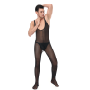 Men's Underwear Mesh One-Piece Bodysuit Vest Sexy Nightclub Stage Costume N996