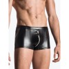Patent Leather Zipper Black Short Pant Slim Men's Leggings Thin Nightclub N805