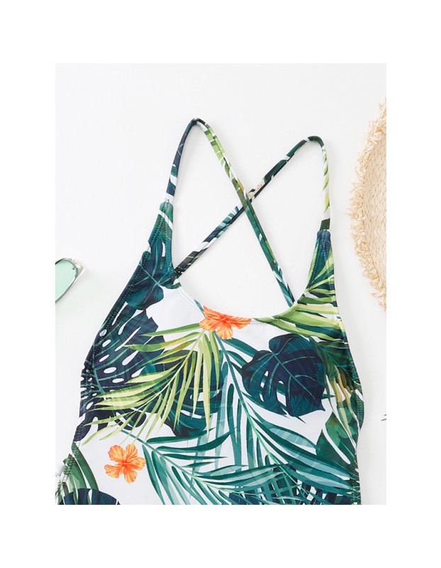 Summer Swimsuits Leaf Print Beach Women Sexy Bikini A2206