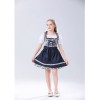 Traditional Oktoberfest Costume Munich Beer Dress Black And White Paid Dress MS4122