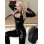 Women black sexy catsuit m7160