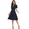 Deep V-neck Formal Single-Breasted Bridesmaid Middle Length Wedding Dresses CD1761