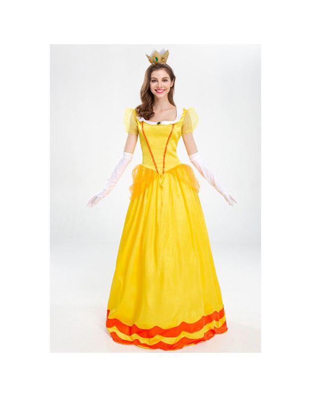 Halloween Dress Cosplay Yellow Beauty And Beast Biqi Belle Princess Uniform YM2897