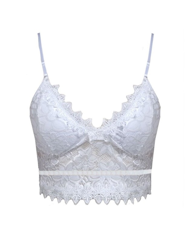 Lady Sexy Lingerie Lace Strap Crop Tops m8372
