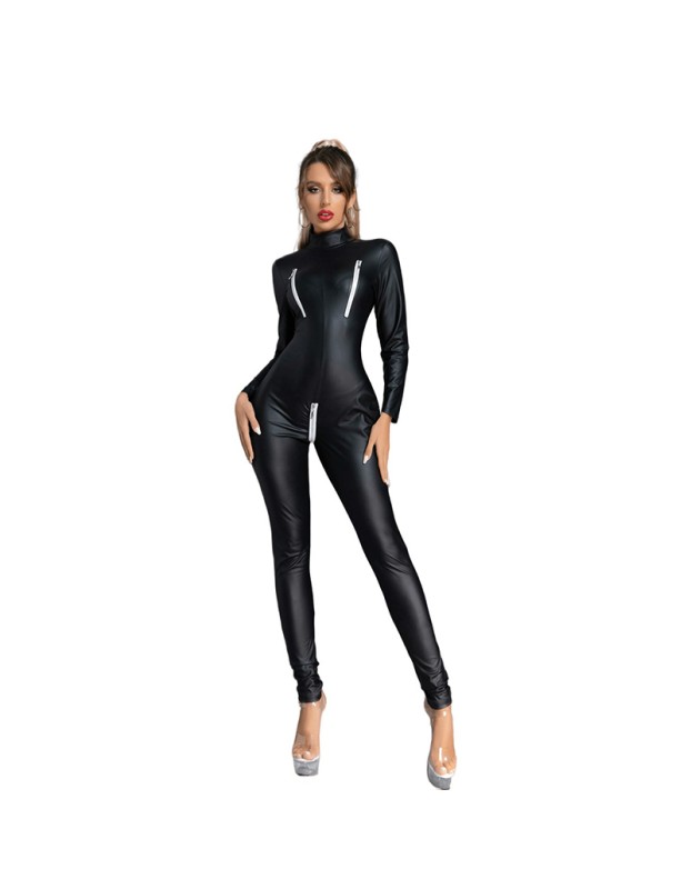 Leather Dance Cat Clothes Sex Underwear Patent Women Sexy Bodysuit XX6640