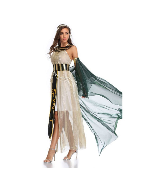 Halloween Cosplay Egyptian Pharaoh Cleopatra Greek Goddess Performance Costume SM3346 3347