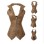 Sexy Brown Adult PU Bustier M1278b