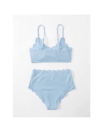 Comfortable Cotton Two Piece Bikini Set Swimwear Women Swimsuit  A2214