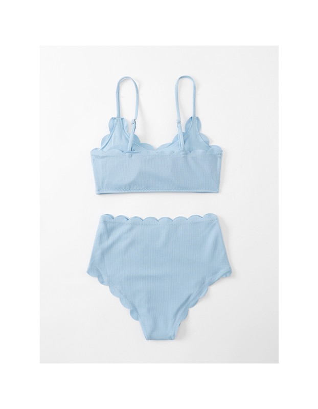 Comfortable Cotton Two Piece Bikini Set Swimwear Women Swimsuit  A2214