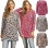Round Neck T-Shirt Slim Long Casual Leopard Print Bottoming LQ082