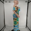 Summer Women Boho Casual Loose Ruffle Off Shoulder Jumpsuit M8605