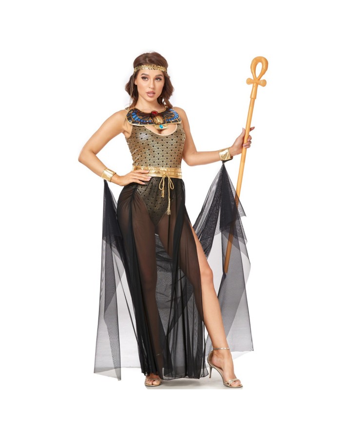 Halloween Cleopatra Women Ancient Greek Egyptian Goddess Party Costume SM20279