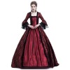 Large trumpet sleeves medieval dress court retro skirtM9973
