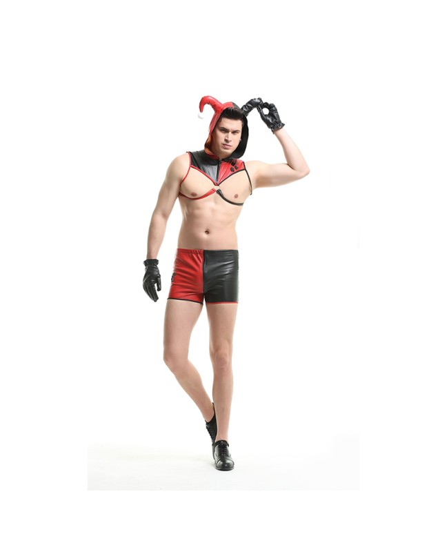 Halloween Cosplay Clown Halle KuiYin Costumes Men Party Demon XY82220