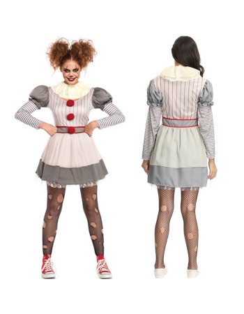Women's Halloween Cosplay Circus Clown Costumes M40668