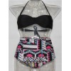 Geometric Strapped High Waist Bikini M5380