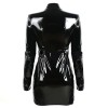 Sexy Women Expose Bust Fetish Leather Dress Lingerie M7106