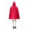 Halloween Maid  Adult Red Plaid Dress Cosplay Red Cape Play Costume YM8735