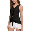 Sleeveless Knitted Tank Tops Women V-neck Vest M5786