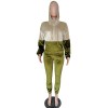 Velvet stitching  two-piece casual sports suit M8502