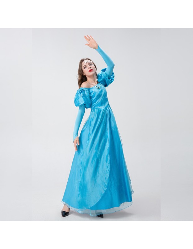 Halloween One Shoulder Princess Cinderella Dress Nightclub Cosplay Costume YM0926