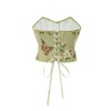 Sexy Bustier Butterfly Print Corset Tops For Women Waist Trainer Short Corset 22047