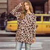 Round Neck T-Shirt Slim Long Casual Leopard Print Bottoming LQ082