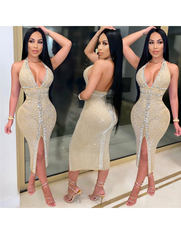 Wedding Dress Ball Gown Rhinestone Dresses Women Lady Elegant X3732