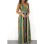 Summer Elegant Striped Deep v Neck Sexy High Waist Jumpsuit M8250