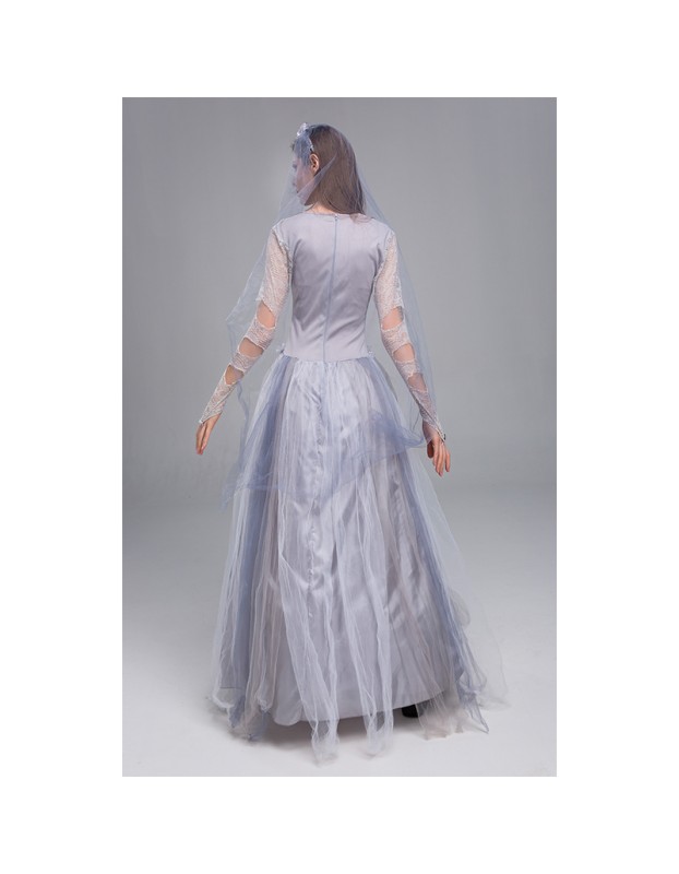 Halloween Ghost Bride Cosplay Horror Bloody Costume Vampire Party Dress YM9312