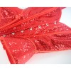 Women Red Sexy Sequin Overbust Corset Tops with Shoulder Straps WK2382