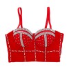 Shapewear Color Diamond Short  Chest Wrap Nightclub Vest Waist Bra KN8990