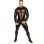 Men's Sexy Mesh Patchwork PVC Leather Bodysuit N972