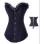 Rhinestone Embellishment Brocade Corset  M1881B
