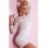 white sexy babydoll dress m3467A