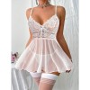 Mesh Nightdress Lace Sexy Slip Dress Sexy Pajamas See Through Underwear YSF2044