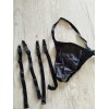 Sexy lace up corset with garters M1531