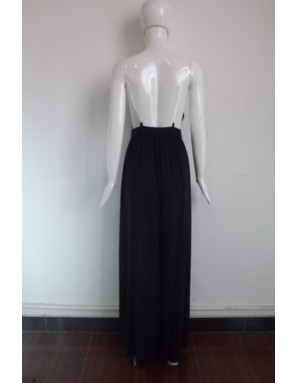 Black Fashion Design Long Maxi Evening Dress M3984