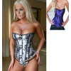 Embroidered Mesh Bustier M1603