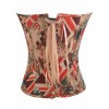 three countries flags pattern corsets m1265d