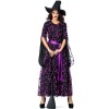 Print Funny Magic Broom Witch Cosplay Costume Wizard Jumpsuit Halloween M40768