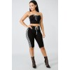 Sexy off shoulder Two Piece Set Crop Top Shorts Pants Sets m8236