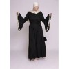 Stylish Patchwork Flared Sleeves Temperament Dress Long Women Dress 21668