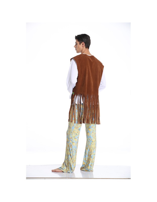 Indian Adult Couple Costume Tribe Princess Hip Hop Fringe Cosplay SM3348
