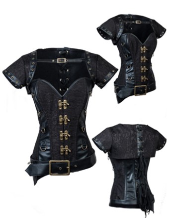 Gothic Steampunk Corsets Punk Steel Boned M1368