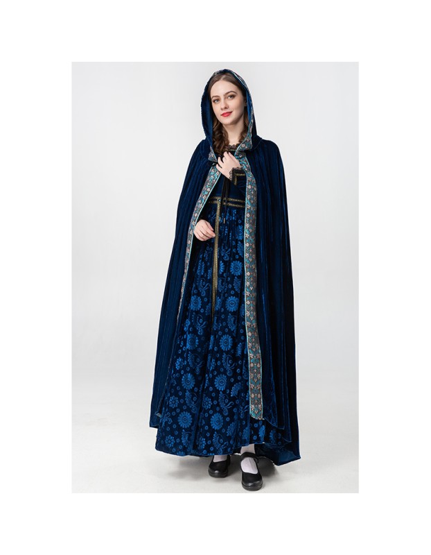 Witch Robe Stage Role Play Retro Court Vampire Charmed Costume Cosplay YM9308